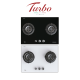 Turbo Incanto T702GV (BK/OW) 70cm 2 burners built-in glass hob