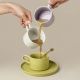 Nordic Ceramic Coffee Cup and Saucer