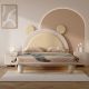 QiMiao Minimalist Style Mickey Shaped Solid Wood Children Bed