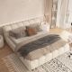 YiShi Italian Minimalist Cream Style Puff Bed