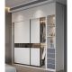 ZMJ White Glass Sliding Door Wardrobe