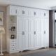 Wo Shi White Classic Country Wardrobe
