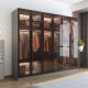 Wo Shi Modern Glass Fronted Wardrobe with Sensor Lights