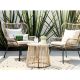 YLT Outdoor Lounge Curved Chair Coffee Table Set