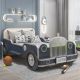 QiMiao Cartoon Car Solid Wood Children Bed