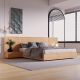 ZMJ Wooden Modern Platform Bed