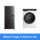 Midea Fridge & Washer Package