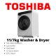 Toshiba 11/7KG Washer Drying Front Load Machine TWD-BJ120M4S