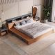 ZMJ Wooden Modern Platform Bed with Storage Units