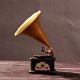 Vintage Vinyl Player Display