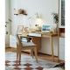 Mu Yue Modern Simple Multifunctional Solid Wood L-shape Desk