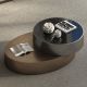 Muchao Italian Modern Minimalist Stainless Steel Round Bronze Color Rotating Coffee Table