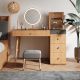 ZMJ Modern Minimalist Wood Dressing Table