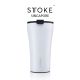 STTOKE [Angel White] LEAKPROOF 16 Oz Cup Reusable Shatterproof Ceramic Cup Coffee Tea