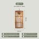 Tai An Southeast Asian rattan chandelier homestay style retro restaurant decorative lamps light luxury modern minimalist lampshade 25*H50cm