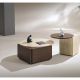 Muchao Minimalist Round Coffee Table Set