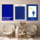 Nordic Modern Blue Wall Decor