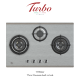 Turbo Incanto T773SSV 77cm 3 burners built-in hob