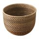 Tai An Hand-woven flower pot Wabi-sabi wind rattan weaving potted flower basket retro pastoral floor-to-ceiling creative flower device
