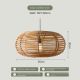 Tai An Retro rattan chandelier living room Southeast Asia simple modern lamps homestay wind lighting net red restaurant rattan art lampshade rattan lamp 50*H30cm