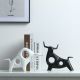 Nordic Cattle Ceramic Decoration