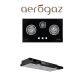 Aerogaz 90cm Gas Hob + Slim Hood Package (AZ-933F + AZ-9100)