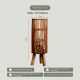 Tai An Rattan floor lamp Japanese-style living room bedroom retro hand-woven wabi-sabi wind rattan decorative lamps D25*H68cm