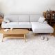 Japanese Living Modern Minimalist Fabric Sectional Sofa