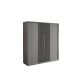 Nordic Grey Sliding Door Modular Wardrobe
