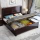 Wooden Bed w/o Storage Chinese Oriental Contemporary