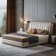 Luxury European Genuine Leather Storage Bed