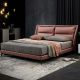Ins Genuine Leather Italian Platform Bed