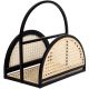 Tai An ins portable magazine rack living room Nordic simple Japanese-style bookshelf wrought iron desktop rattan storage rack