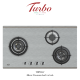 Turbo Incanto T883SSV 88cm 3 burners built-in hob