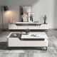 Modern TV Console and Pull-Up Coffee Table Living Room Set
