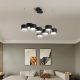 Modern Black/White Circle Hanging Pendant LED Light
