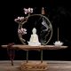Ceramic Buddha Backflow Incense Burner Decor