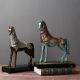 Glazed Ceramic War Horse Table Decor