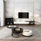 Modern Minimalist TV Console and MultiFunction Coffee Table Living Room Set