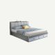 Scandinavian Storage Bed with Integrated USB Charger Port