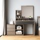 Modern Wood Dressing Table With Swivel Cabinet