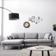 Nordic Styling Modern Upholstered Sectional Sofa