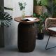 TAI AN Creative teak side table designer minimalist balcony small tea table small apartment light luxury wabi sabi style coffee table