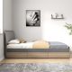 Minimalist Wood Storage Bed
