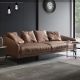 Nilen Italian-Inspired Minimalist Leather Sofa