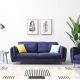 Nordic Modern Minimalist Living Fabric Upholstered Sofa