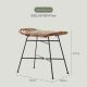 Tai AnRattan stool wabi sabi wind home doorway shoe changing stool simple retro rattan art low stool living room bench