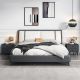 Minimalist Upholstered Bed w/o Storage