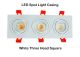 Led Spot Light, Light Bulb Gu10 Casing (Three Head)
