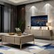 Modern Classic Champagne/Black Living Room Set